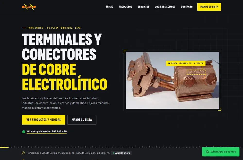Diseño A: industrial oscuro